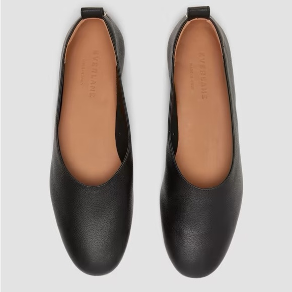 Everlane Shoes - Everlane The Italian Leather Day Glove Flat Black Size 6.5 New In Box